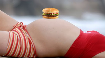 hamburguesa tripa embarazada